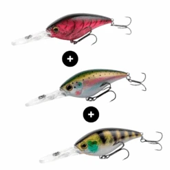 Shimano Yasei Cover Crank Wobbler Barsch- Und Forellen-Set 1 (LUYASCCFMR05RCR+LUYASCCFMR05RBT+LUYASCCFMR05PER)