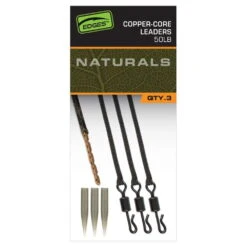 Fox Edges Naturales Copper Core Leaders 3 Stück
