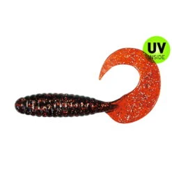 Relax Twister Regulär 8 Cm (4") Motoroil Gold Glitter 10 Stück