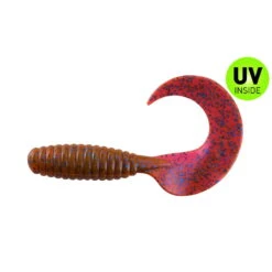 Relax Xtra Fat Grub 13 Cm (5,5") Crawfisch Violett Electric Blue Glitter 5 Stück