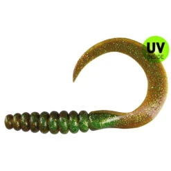 Relax XXL Grub 27 Cm (11") Grün Chartreuse-Glitter Motoroil-Glitter 1 Stück