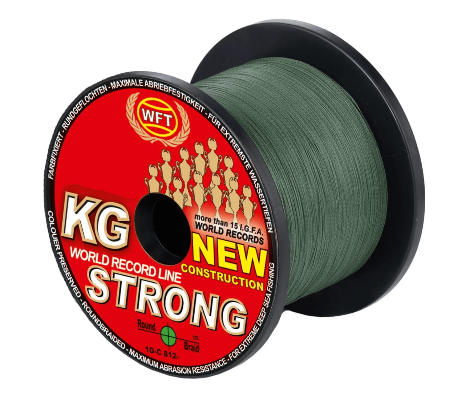 WFT KG Strong 0,25 Mm 39 Kg 1000 Meter Grün 1 WFT KG Strong 0,25 Mm 39 Kg 1000 Meter Grün
