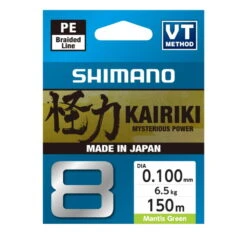 Shimano Kairiki 8-Braid Green 150m 0,100 Mm 6,5 Kg