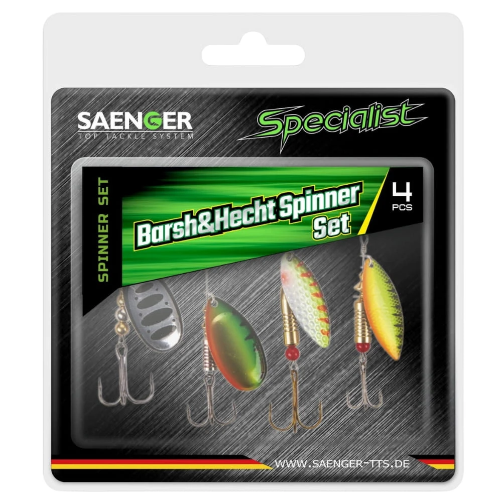 Sänger Specialist Barsch&Hecht Spinner Set 4 Stück 2 Sänger Specialist Barsch&Hecht Spinner Set 4 Stück – Bild 2