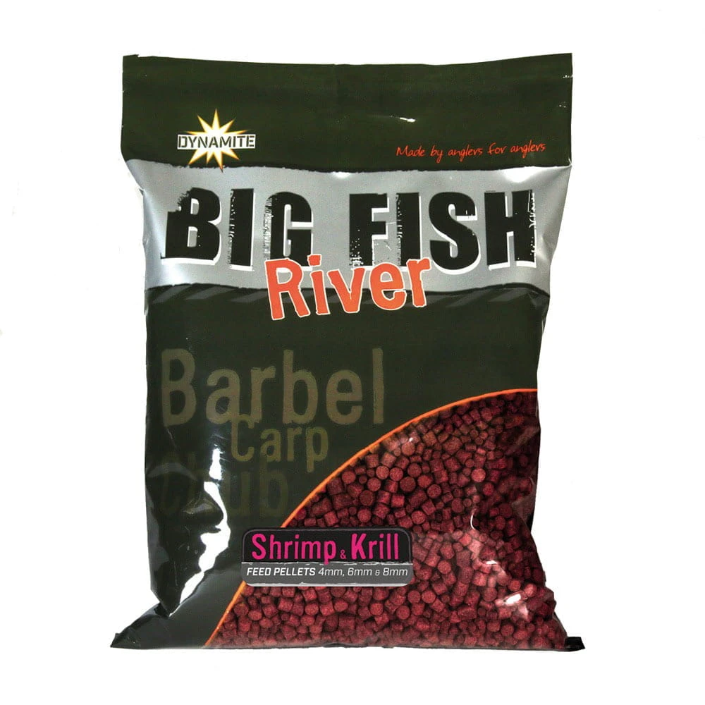 Dynamite Baits Big Fish River Feed Pellets Shrimp & Krill 4,6,8mm 1,8kg 1 Dynamite Baits Big Fish River Feed Pellets Shrimp & Krill 4,6,8mm 1,8kg