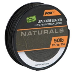 Fox Naturals Leadcore 50 Lb 22,7 Kg 25 M -Professionelles Angelausrüstungsgeschäft fox edges naturals leadcore 25m 50lb 22 7kg cac821