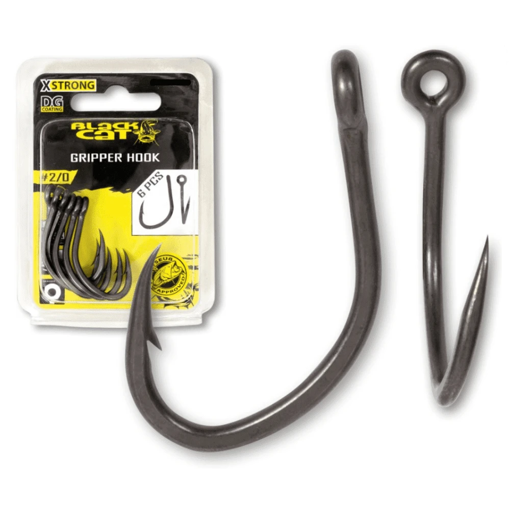 Black Cat Gripper Haken DG Größe1/0 6 Stück 1 Black Cat Gripper Haken DG Größe1/0 6 Stück