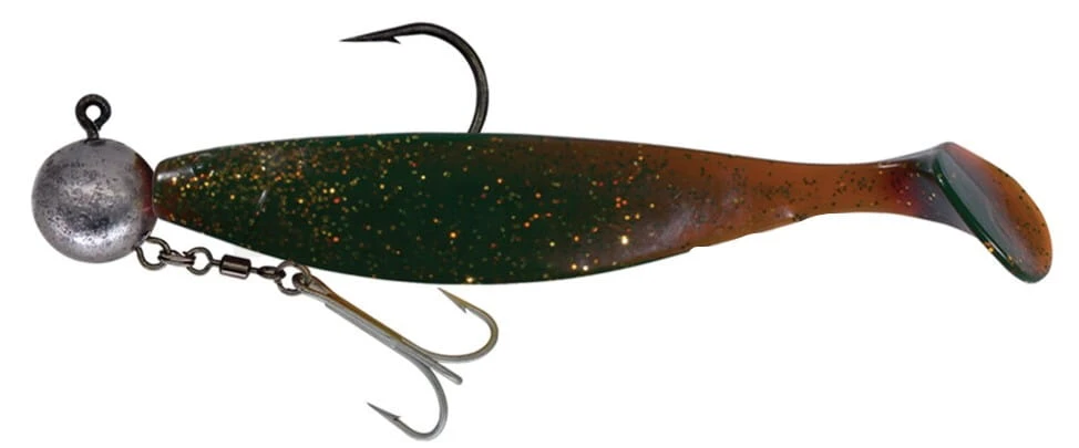 Relax Xtra-Soft 23 Cm (9") Motooil Gold Glitter Montiert HMEG 16/0 240g Mit Beihänger 1 Stück 1 Relax Xtra-Soft 23 Cm (9") Motooil Gold Glitter Montiert HMEG 16/0 240g Mit Beihänger 1 Stück