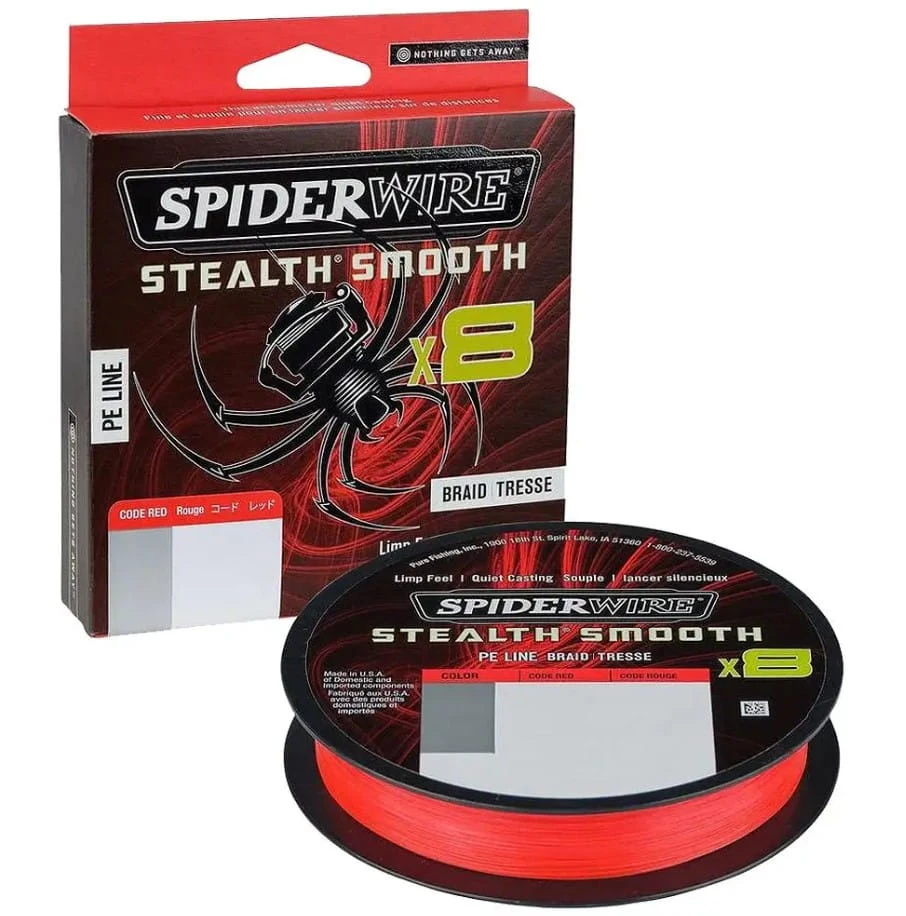 Spiderwire Stealth Smooth X8 PE-Braid 0,11 Mm 10,3 Kg 150 M Code Red 1 Spiderwire Stealth Smooth X8 PE-Braid 0,11 Mm 10,3 Kg 150 M Code Red