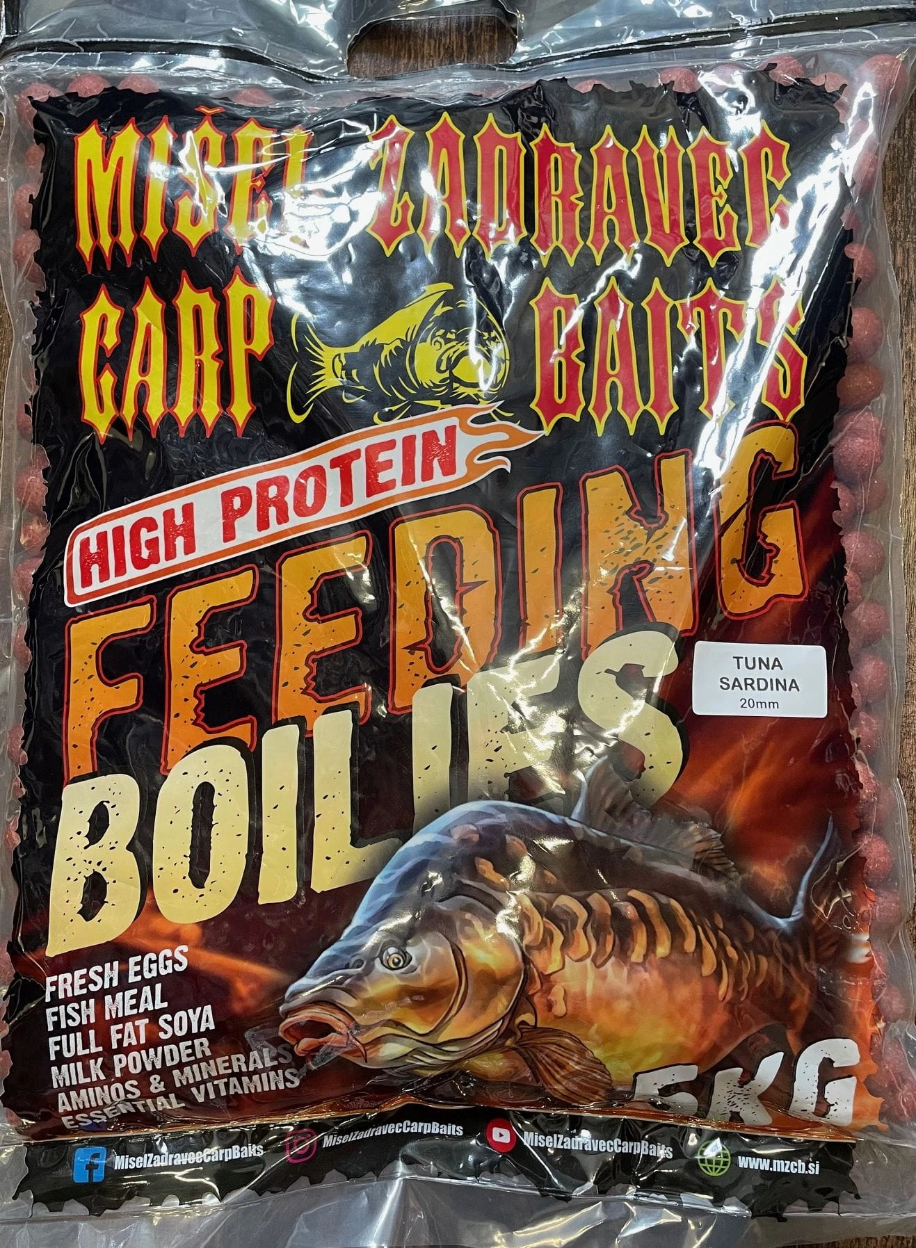 Zadravec Baits High Protein Feeding Boilies Tuna Sardine 16mm 5kg 1 Zadravec Baits High Protein Feeding Boilies Tuna Sardine 16mm 5kg